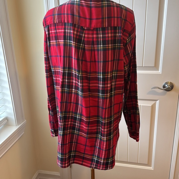 Joules Light Flannel button down size 14 - Picture 2 of 3